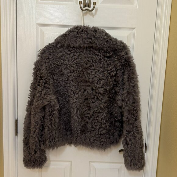 Ulla Johnson Eugenia Reversible Shearling/Leather Jacket - Picture 8 of 9